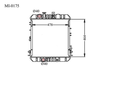 Радиатор CANTER MI-0175-32 (AD)