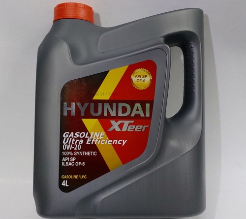 Масло моторное HYUNDAI Xteer Gasoline Ultra Efficiency_0W20_SP_4L, 1041121