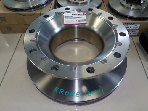 Тормозной диск прицеп KRONE (подвеска BPW) 430-45-160 (10шп.) ABS M2000093 (MARSHALL)