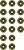 Маслосъемные колпачки FORD (комплект 16шт) 12-35549-01 (VICTOR REINZ)