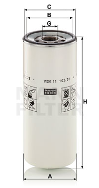 Фильтр топливный VOLVO FH12 22988765, WDK11102/28 (MANN)