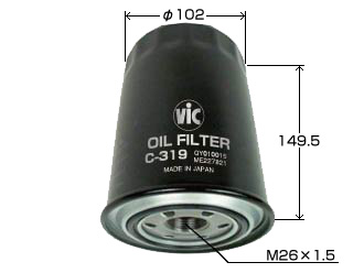 Фильтр масляный C-319 (VIC)