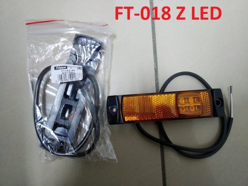 Габарит боковой диодный, прицеп KRONE LED желтый FT018ZLED, FT-018 Z LED (FRISTOM)