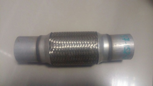 Гофра глушителя 57-152-252 мм с припуском (двойное армирование)