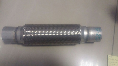 Гофра глушителя 57-252-352 мм с припуском (двойное армирование) 