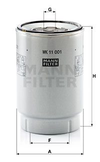 Фильтр топливный VOLVO FH13, 21380488, WK11001X (MANN)