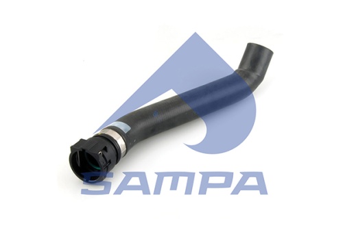Патрубок радиатора верхний короткий (подача) DAF XF105, 2124561, 1638928, 051.290 (SAMPA)