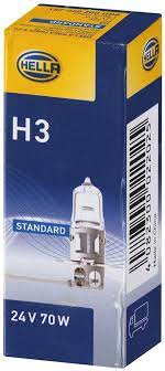 Лампа галогеновая 70W 24V H3 STANDART 8GH002090-251 (HELLA)